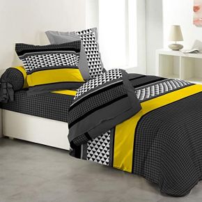 Loreto – A Quality Linen Brand 144 TC 100% Cotton Double Bedsheet with 2 Pillow Covers - Multi Colour
